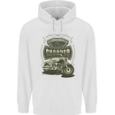 Custom Motorcycles Choppers Biker Motorbike Mens 80% Cotton Hoodie White