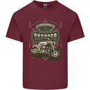 Custom Motorcycles Choppers Biker Motorbike Mens Cotton T-Shirt Tee Top Maroon