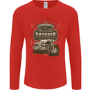 Custom Motorcycles Choppers Biker Motorbike Mens Long Sleeve T-Shirt Red