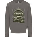 Custom Motorcycles Choppers Biker Motorbike Mens Sweatshirt Jumper Charcoal