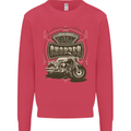 Custom Motorcycles Choppers Biker Motorbike Mens Sweatshirt Jumper Heliconia