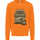 Custom Motorcycles Choppers Biker Motorbike Mens Sweatshirt Jumper Orange