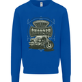 Custom Motorcycles Choppers Biker Motorbike Mens Sweatshirt Jumper Royal Blue