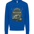 Custom Motorcycles Choppers Biker Motorbike Mens Sweatshirt Jumper Royal Blue