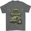 Custom Motorcycles Choppers Biker Motorbike Mens T-Shirt Cotton Gildan Charcoal
