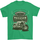 Custom Motorcycles Choppers Biker Motorbike Mens T-Shirt Cotton Gildan Irish Green