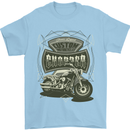 Custom Motorcycles Choppers Biker Motorbike Mens T-Shirt Cotton Gildan Light Blue