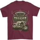 Custom Motorcycles Choppers Biker Motorbike Mens T-Shirt Cotton Gildan Maroon