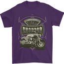Custom Motorcycles Choppers Biker Motorbike Mens T-Shirt Cotton Gildan Purple