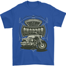 Custom Motorcycles Choppers Biker Motorbike Mens T-Shirt Cotton Gildan Royal Blue