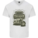 Custom Motorcycles Choppers Biker Motorbike Mens V-Neck Cotton T-Shirt White