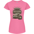 Custom Motorcycles Choppers Biker Motorbike Womens Petite Cut T-Shirt Azalea