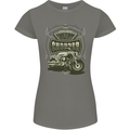 Custom Motorcycles Choppers Biker Motorbike Womens Petite Cut T-Shirt Charcoal