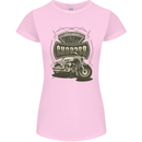 Custom Motorcycles Choppers Biker Motorbike Womens Petite Cut T-Shirt Light Pink