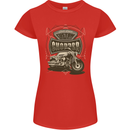 Custom Motorcycles Choppers Biker Motorbike Womens Petite Cut T-Shirt Red
