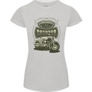 Custom Motorcycles Choppers Biker Motorbike Womens Petite Cut T-Shirt Sports Grey