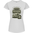 Custom Motorcycles Choppers Biker Motorbike Womens Petite Cut T-Shirt White