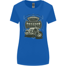 Custom Motorcycles Choppers Biker Motorbike Womens Wider Cut T-Shirt Royal Blue