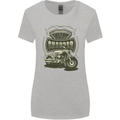 Custom Motorcycles Choppers Biker Motorbike Womens Wider Cut T-Shirt Sports Grey