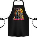 Cute Hell Cat Grim Reaper Skull Halloween Cotton Apron 100% Organic Black