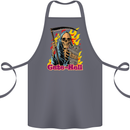 Cute Hell Cat Grim Reaper Skull Halloween Cotton Apron 100% Organic Steel