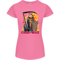 Cute Hell Cat Grim Reaper Skull Halloween Womens Petite Cut T-Shirt Azalea