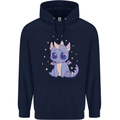 Cute Kawaii Baby Dragon Childrens Kids Hoodie Navy Blue