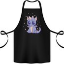 Cute Kawaii Baby Dragon Cotton Apron 100% Organic Black