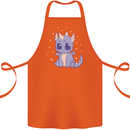 Cute Kawaii Baby Dragon Cotton Apron 100% Organic Orange