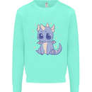 Cute Kawaii Baby Dragon Kids Sweatshirt Jumper Peppermint