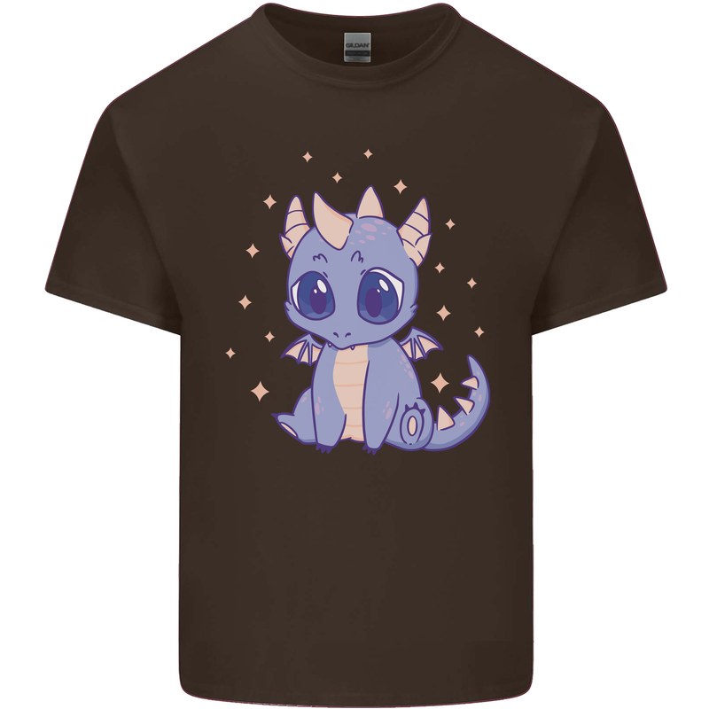 Cute Kawaii Baby Dragon Kids T-Shirt Childrens Chocolate