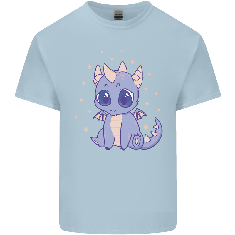 Cute Kawaii Baby Dragon Kids T-Shirt Childrens Light Blue