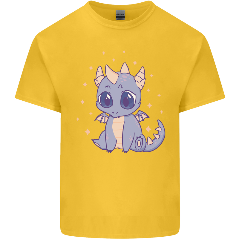 Cute Kawaii Baby Dragon Kids T-Shirt Childrens Yellow