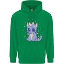 Cute Kawaii Baby Dragon Mens 80% Cotton Hoodie Irish Green