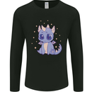 Cute Kawaii Baby Dragon Mens Long Sleeve T-Shirt Black
