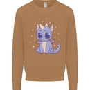 Cute Kawaii Baby Dragon Mens Sweatshirt Jumper Caramel Latte