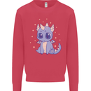 Cute Kawaii Baby Dragon Mens Sweatshirt Jumper Heliconia