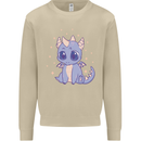 Cute Kawaii Baby Dragon Mens Sweatshirt Jumper Sand