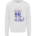 Cute Kawaii Baby Dragon Mens Sweatshirt Jumper White
