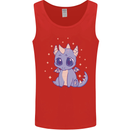 Cute Kawaii Baby Dragon Mens Vest Tank Top Red