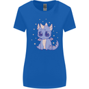 Cute Kawaii Baby Dragon Womens Wider Cut T-Shirt Royal Blue