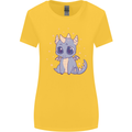 Cute Kawaii Baby Dragon Womens Wider Cut T-Shirt Yellow