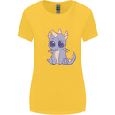 Cute Kawaii Baby Dragon Womens Wider Cut T-Shirt Yellow