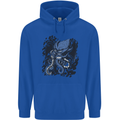 Cyberpunk Cthulhu Kraken Octopus Childrens Kids Hoodie Royal Blue