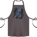 Cyberpunk Cthulhu Kraken Octopus Cotton Apron 100% Organic Dark Grey