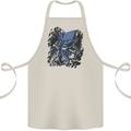 Cyberpunk Cthulhu Kraken Octopus Cotton Apron 100% Organic Natural