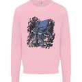 Cyberpunk Cthulhu Kraken Octopus Kids Sweatshirt Jumper Light Pink