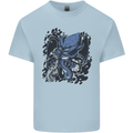 Cyberpunk Cthulhu Kraken Octopus Kids T-Shirt Childrens Light Blue