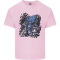 Cyberpunk Cthulhu Kraken Octopus Kids T-Shirt Childrens Light Pink