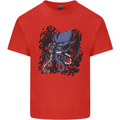 Cyberpunk Cthulhu Kraken Octopus Kids T-Shirt Childrens Red